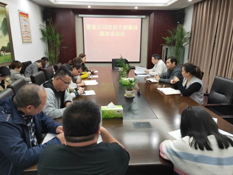 置业公司组织召开党员干部整体廉政谈话会_乐盈VI官网
