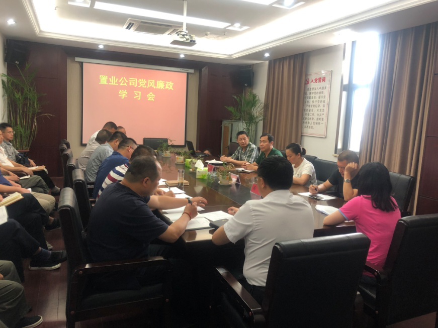置业公司召开党风廉政学习会_乐盈VI官网