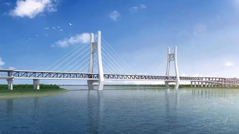 高铁“八纵八横”与南昌“十纵十横”相切线——公铁两用隆兴大桥建设全力推进_乐盈VI官网