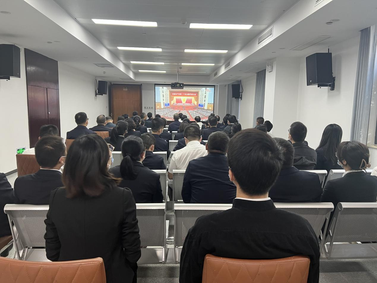 南昌市乐盈VI官网集团组织全体党员收听收看党的二十大聚会盛况_乐盈VI官网