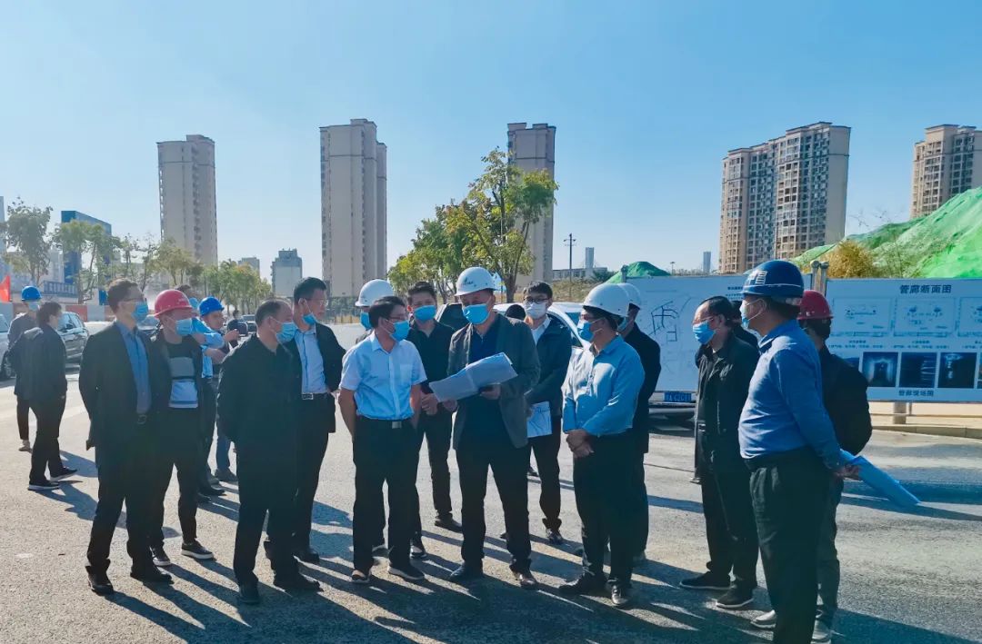 副市长江新洪一行调研青山湖西岸片区基础设施建设工程及洪腾高架项目_乐盈VI官网