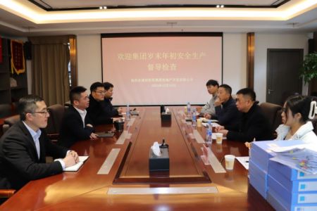 集团安管部一行赴乐盈VI官网地产公司开展 岁末年头清静生产督导检查